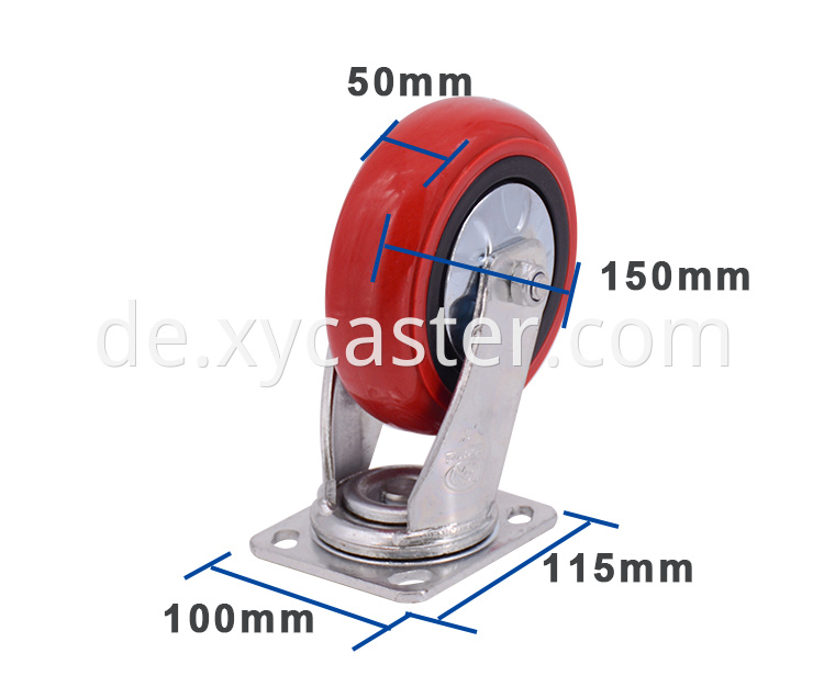 6 Inch Pvc Swivel Caster